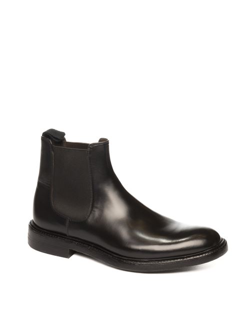 beatles in black leather GREEN GEORGE | 7067POLISHED-NERO